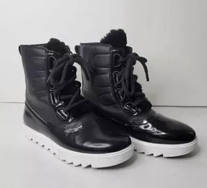 Botas de Cuero Sorel Joan of Arctic Next Lite con Recorte de Oveja Talla 9 Usadas en Excelente Condición - Imagen 1 de 5