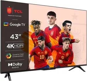 TELEVISIONE TCL 43P639 TV 43”, 4K HDR, Ultra HD, Google TV GARANZIA 24 MESI 2024 - Foto 1 di 6