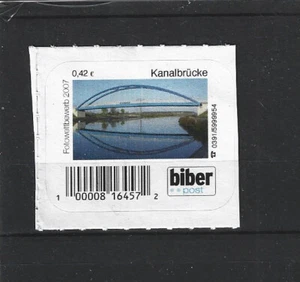 Biber Post Magdeburg Kanalkbrücke 1 Wert ** - Picture 1 of 1