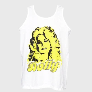 Dolly Parton Country Blues Americana T-shirt Sleeveless Unisex Vest Top S-2XL - Picture 1 of 1