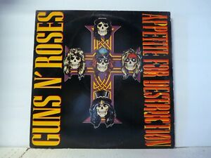 NM Guns N' Roses "Appetite For Destruction" LP FROM 1987 1ST PRESS & LYRICS    Q