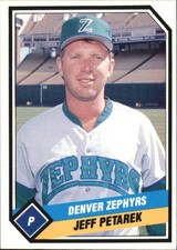 1989 Denver Zephrys CMC #8 Jeff Petarek