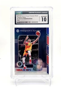 2019 Panini Hoops Premium Giannis Antetokounmpo Frequent Flyers - Holo CGC 10 - Picture 1 of 2