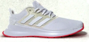 Adidas RunFalcon Women's White/Pink Running Sneakers #FW5142 - Picture 1 of 6