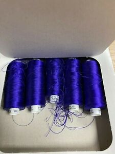 MADEIRA CLASSIC NO.40 THREAD COLOURS 1366 BOX OF 5 PART USED 1000M SPOOLS