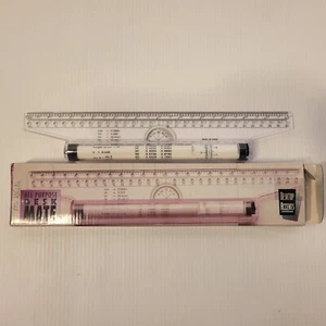 All Purpose Desk Mate Vintage Math & Learning Multitool Ruler Compass Protractor - Picture 1 of 3