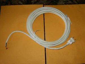 White 20' Fitall Two-Wire Vacuum Power Cord Brand New. - Bild 1 von 1