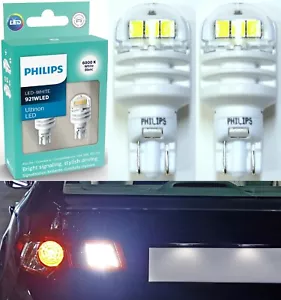 Philips Ultinon LED Light 912 White 6000K Two Bulbs Back Up Reverse Replacement - Picture 1 of 12