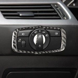 Carbon Fiber Interior Headlight Switch Frame Trim For BMW 5 Series E60 E61 04-10 - Picture 1 of 5