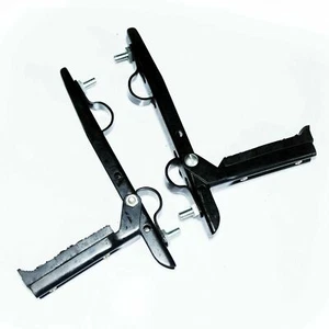 Lycett Pillion Footrest Set With Rubber For BSA Bantam D1 D3 Rigid Frame - Foto 1 di 8