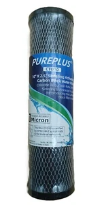 PurePlus CTO10 Filter 10" x 2.5" Sintering Activated Carbon Block Water Filter - Picture 1 of 9