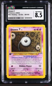 Pokémon 2002 Unown Pp 1st Edition Neo Destiny 58/105 CGC 8.5 NM/MINT /PSA - Picture 1 of 3