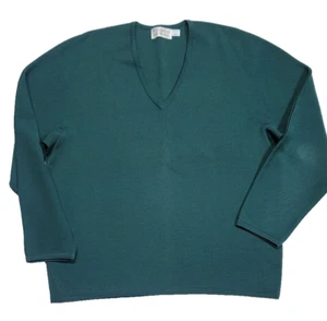 Vintage St. Croix Olive Green 100% Wool Cardigan Sweater Men's Large Made In USA - Picture 1 of 10