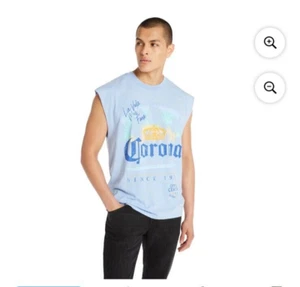 Corona Men's 3XL(54/56) Blue Graphic Since 1925 La Vida Mas Fina Muscle Tank Top - Picture 1 of 16