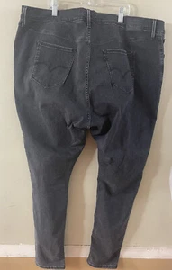Levis 720 High Rise Super Skinny Jeans Womens Size 24 Black Denim - Picture 1 of 11