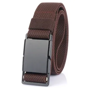 1.34inch Quick Release Stretch Belt with Magnetic Buckle Webbing Belt for Men - Picture 1 of 17