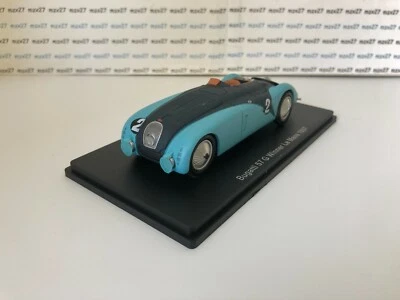 Auto 24 Ore Le Mans 1937 1/43 Bugatti 57 G Vincitore #2 Spark Hachette - Immagine 1 di 4