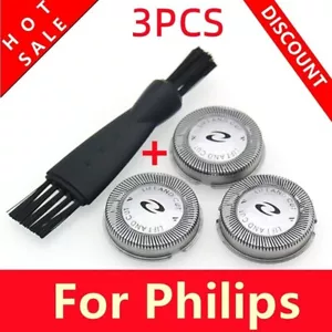 3x Pièce de rechange Rasoir Lames Embouts pour Philips HQ3 HQ4 HQ55 HQ56 HQ6405 - Foto 1 di 2