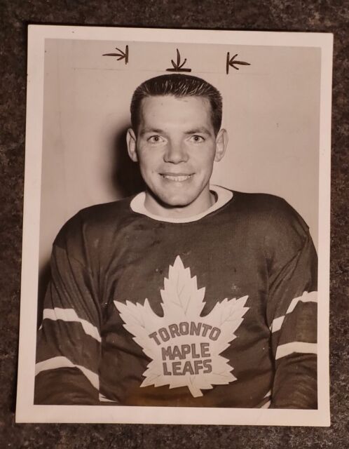 Original 1950s Toronto Maple Leafs Action Cross Check NHL Hockey Game  Photograph