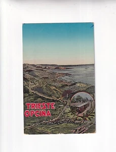 5055) TRIESTE - OPCINA - tranvía - observación de aves - mar - ¡muy antiguo! - Imagen 1 de 2