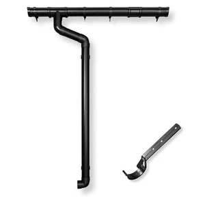 Halbrund Dachrinne 65mm Typ250 | Set bis 2x650cm für Satteldach mit Rinneneisen - Bild 1 von 29