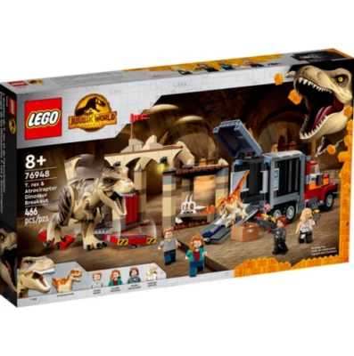 LEGO JURASSIC PARK 76948 T. REX & ATROCIRAPTOR DINOSAUR BREAKOUT MISB IN HAND - Image 1 of 2