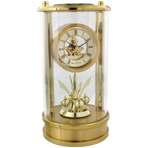 William Widdop Skeleton Movement Cylindrical Mantel Clock - Picture 1 of 4