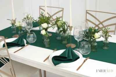 Dark Green 50 Piece Napkins Handcrafted Family Event Table Decor for Home Decor - Image 1 of 3