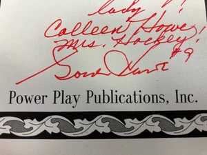 Gordie Howe Signed & Personalized Book Gordie Auto “And…Howe!” - Picture 1 of 3
