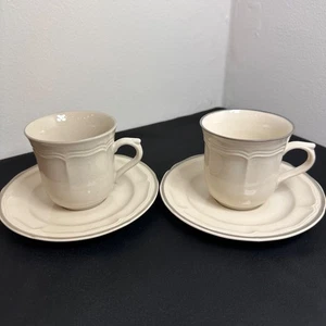 Set of 2 Vintage 1980s Southampton Stoneware Cup & Saucer Sets Made in Japan - Picture 1 of 8