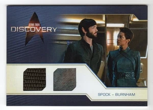 2024 Star Trek Discovery Season 5 Dual Relic DRC16 Spock & Michael Burnham - Picture 1 of 3