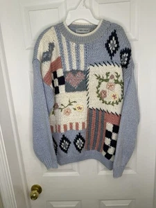 Vintage 90’s Cabin Creek Cottage Core Chunky Knit Sweater Size XL  - Picture 1 of 10