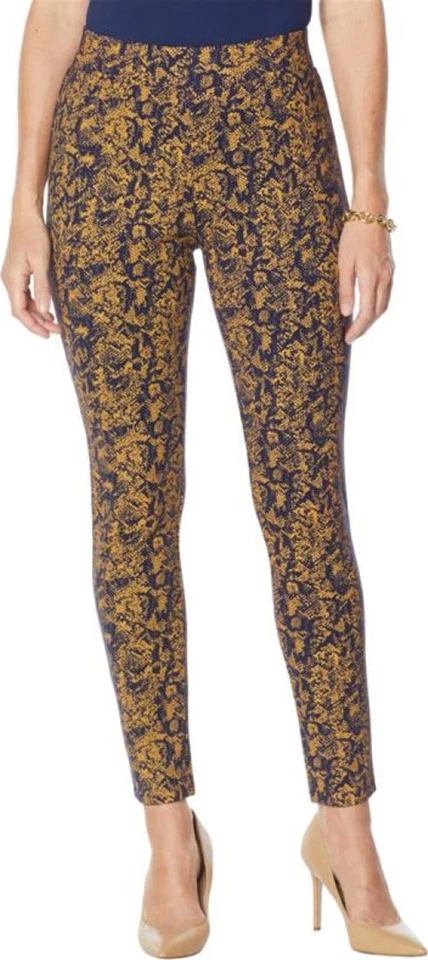 Calça skinny IMAN Global Chic 360 Slim Ponte azul marinho cobra XS pequena nova sem etiquetas (990) - Imagem 1 de 1