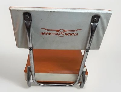 老式德克萨斯大学长霍恩斯体育场漂白座椅折叠便携式 — 第 1/4 张图片