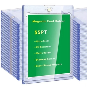 Magnetic Trading Card Holder Hard Card Case with UV Resistant for Cards || 24... - Picture 1 of 7