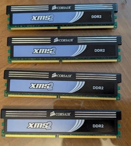 Corsair XMS2 Gaming 8GB Kit (4x2GB) DDR2 RAM CM2X2048-6400C5 800MHz *FASTSHIP - Picture 1 of 2
