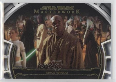 2019 Topps Star Wars Masterwork Defining Moments Canvas 4/25 Mace Windu 1cc7 - Image 1 of 3