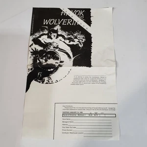 Havok & Wolverine Meltdown 1988 Marvel Rare Folded Promo Distributor Poster - Bild 1 von 6
