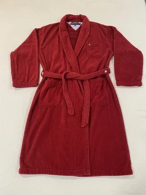 Bata roja Tommy Hilfiger para hombre talla única para la mayoría de las prendas de dormir con cinturón salón Foto 1 de 4