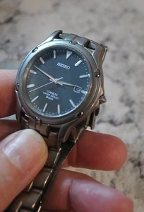 Seiko Men's Titanium Watch 7N32-0069 Preowned new battery - Picture 1 of 10