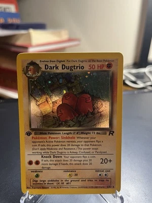 Pokémon TCG Dark Dugtrio Holo Rare 1st Edition 6/82 Team Rocket NM - Image 1 of 4