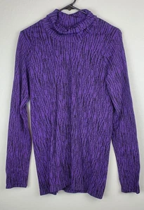 Top camicia Athleta donna XL Flurry Elemental collo alto attivo viola nero - Foto 1 di 7