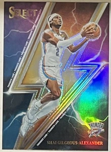 2023-24 Panini Select - Thunder Lane Shai Gilgeous-Alexander #11 Silver Prizm - Picture 1 of 2