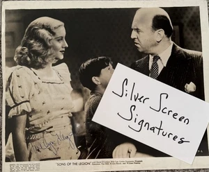 Evelyn Keyes FOTO Autogramm COA JSA signed Sons Of Legion 1938 8x10 - Bild 1 von 7