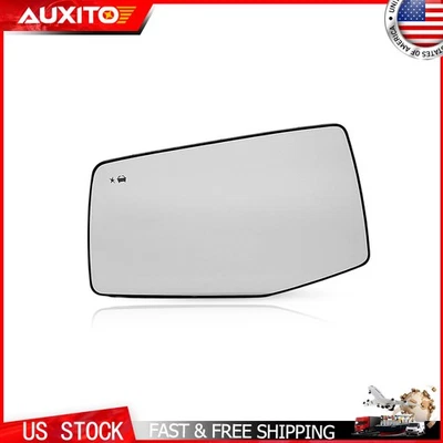Left Side Mirror Glass Heated with Blind Spot Fit 2019-2025 GMC Sierra 1500 OEM - Image 1 of 4