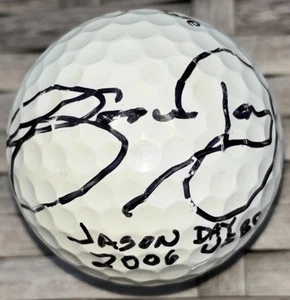 Pelota de golf roja TaylorMade TP firmada por novato Jason Day 2006 marca USBC PGA rara - Imagen 1 de 6