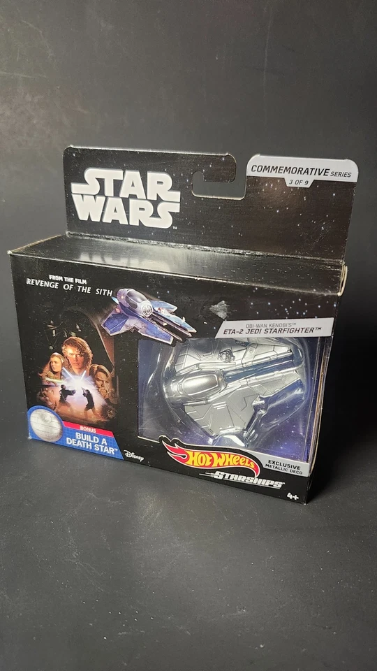 HOT WHEELS OBI-WAN KENOBIS ETA-2 JEDI STARFIGHTER EXCLUSIVO METAL DECO 3 DE 9 Foto 1 de 1