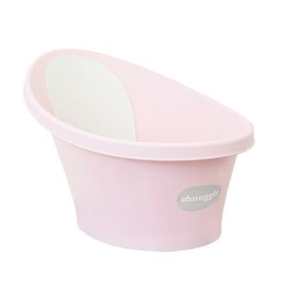 Shnuggle Baby Bath Tub W/ Backrest + Bum Bump Support + Plug - Rose Pink • 67.50$