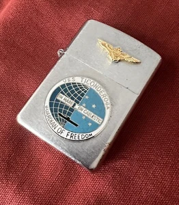 Vintage PRINCE “ROCKY” Lighter USS TICONDEROGA CVA-14 Naval Aviator Wings - Picture 1 of 8