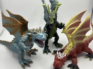 Lot of 3Toymajor Dragon Figures Megawings~Elite Dragon~Dark Dragon - Picture 1 of 16